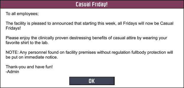 "Casual Friday!"