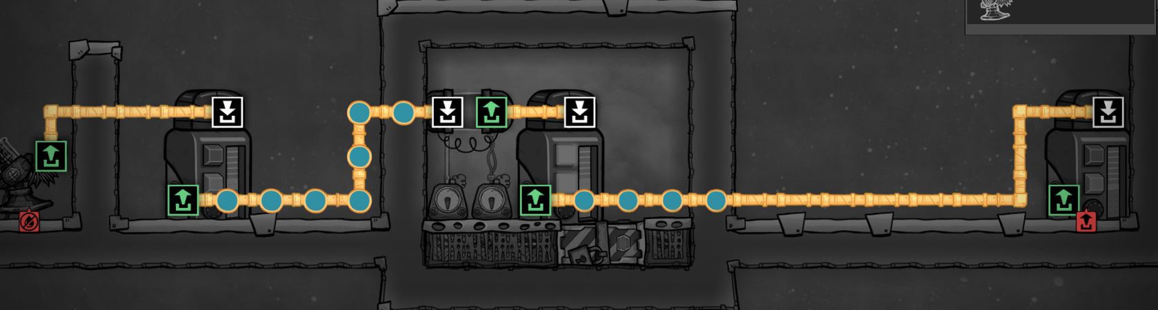 Plumbing Overlay of the same batched chlorine room.